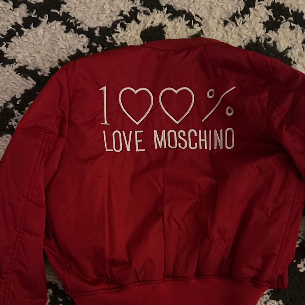 Love Moschino Red Puffer Jacket